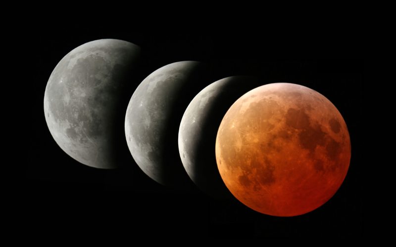 Phases of total lunar eclipse occured on March 4th 2007